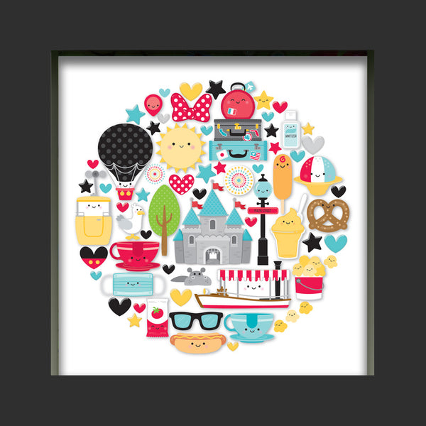 Doodlebug Designs - Fun at the Park - Shadow Box Insert Kit