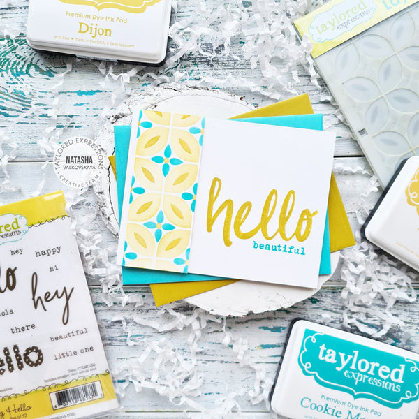 Taylored Expressions - Big Hello - Cling stamp set