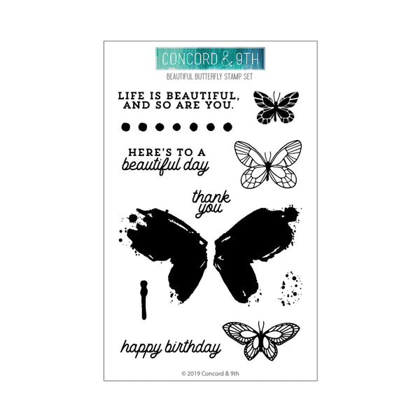 Concord & 9th - Beautiful Butterfly - Stamp Set