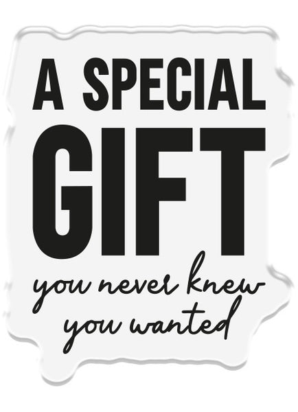Crafter's Companion - Sentiment Tag - A Special Gift clear stamp