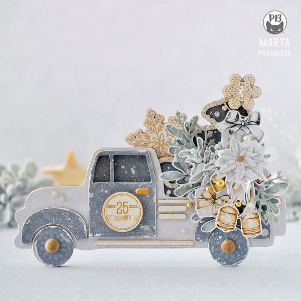 P13 - Christmas Charm - Light Chipboard Embellishments - 06