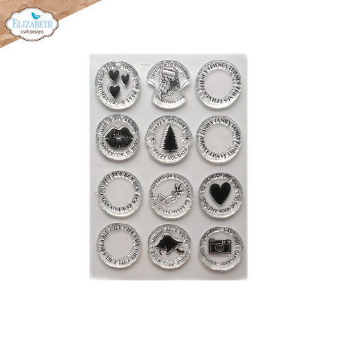 Elizabeth Craft Designs - Planner Essentials - Circles with Sentiments stamp set