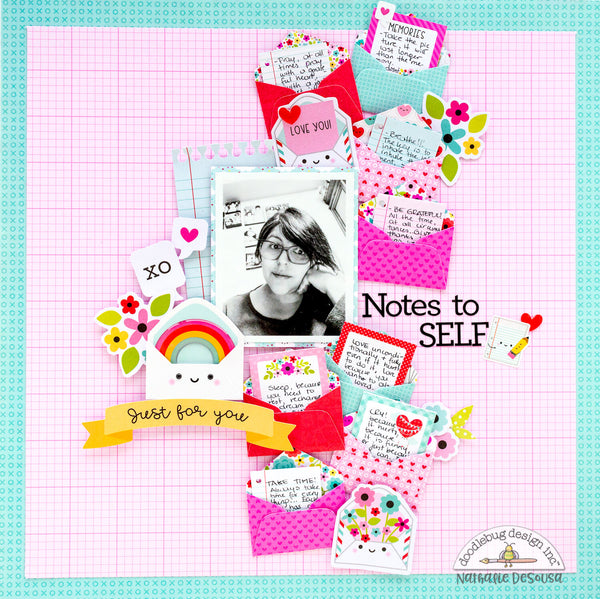 Doodlebug Design - Love Notes - Doodle Cuts die set