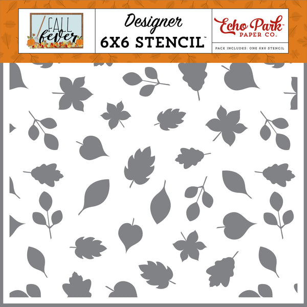 Echo Park - Fall Fever - Leaf Pile 6 x 6 stencil