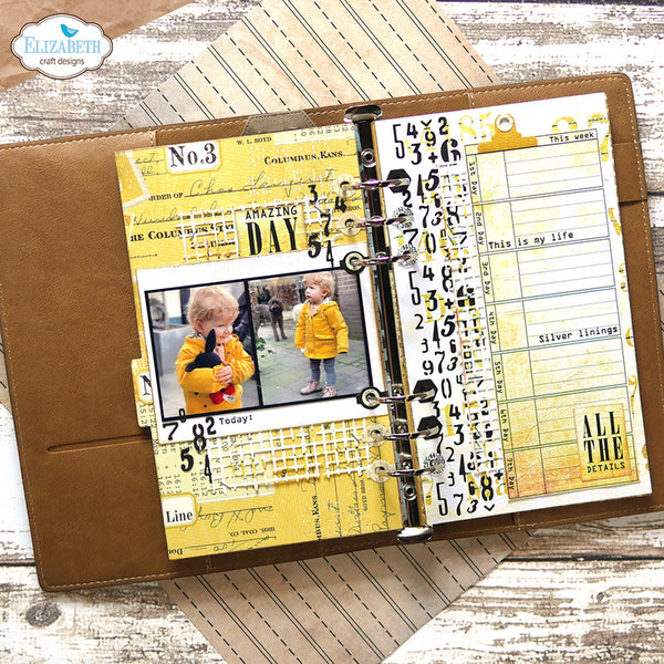 Elizabeth Craft Designs - Planner Essentials - 40 Number Border & Patterns