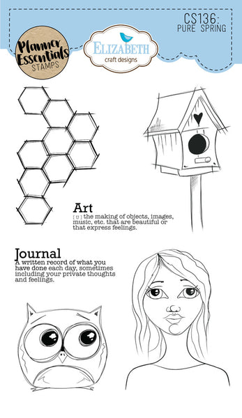 Elizabeth Craft Designs - Planner Essential - Pure Spring stamp set