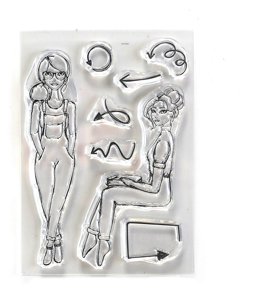 Elizabeth Craft Designs - Creative Girls stamp set