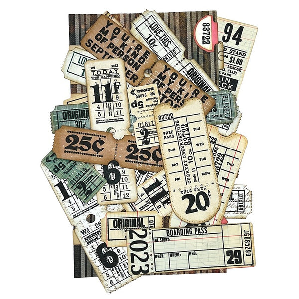 Elizabeth Craft Designs - Planner Essentials - Tickets & Tabs stamp set