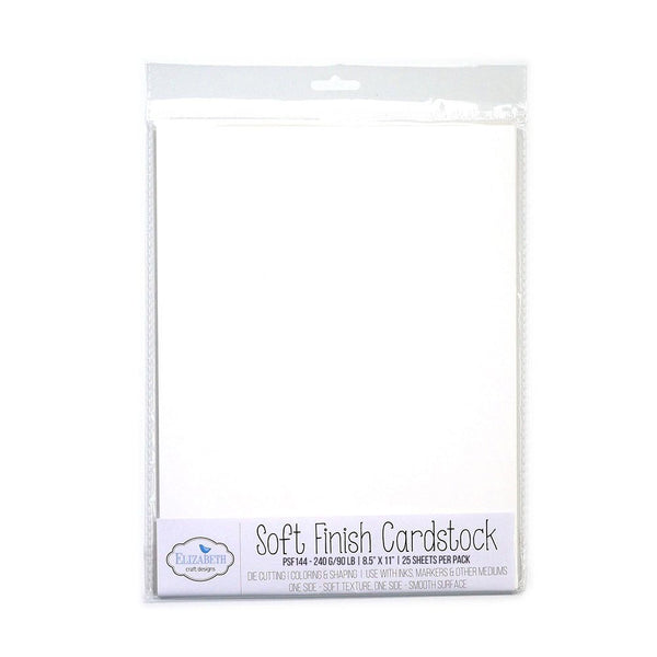 Elizabeth Craft Designs - Soft Finish Cardstock - 8.5 x 11
