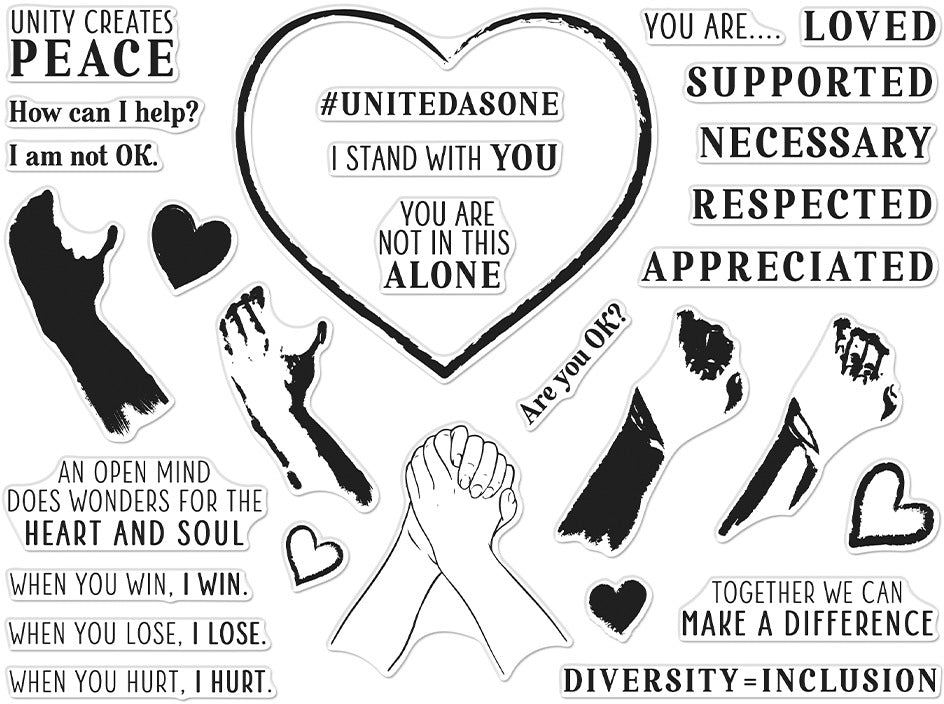 Hero Arts - United as One - Clear Stamp