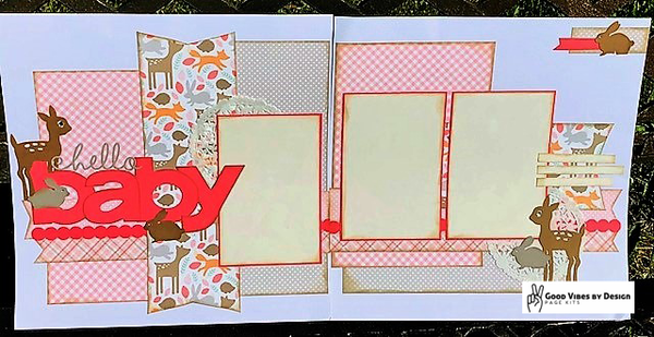 Good Vibes By Design - Hello Baby (Girl) - Page Kit
