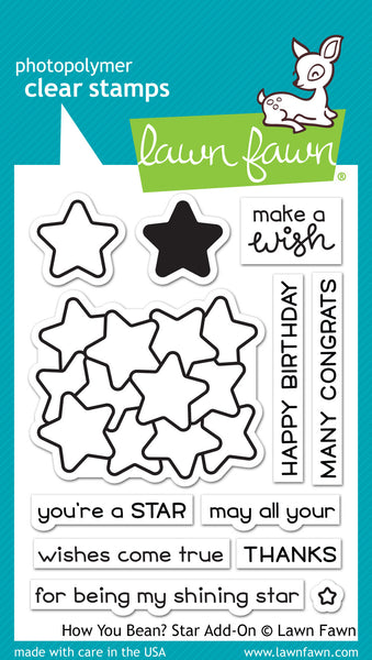 Lawn Fawn - How you bean? Star Add-On - Stamp Set