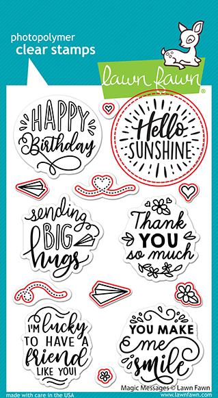 Lawn Fawn - Magic Messages die set