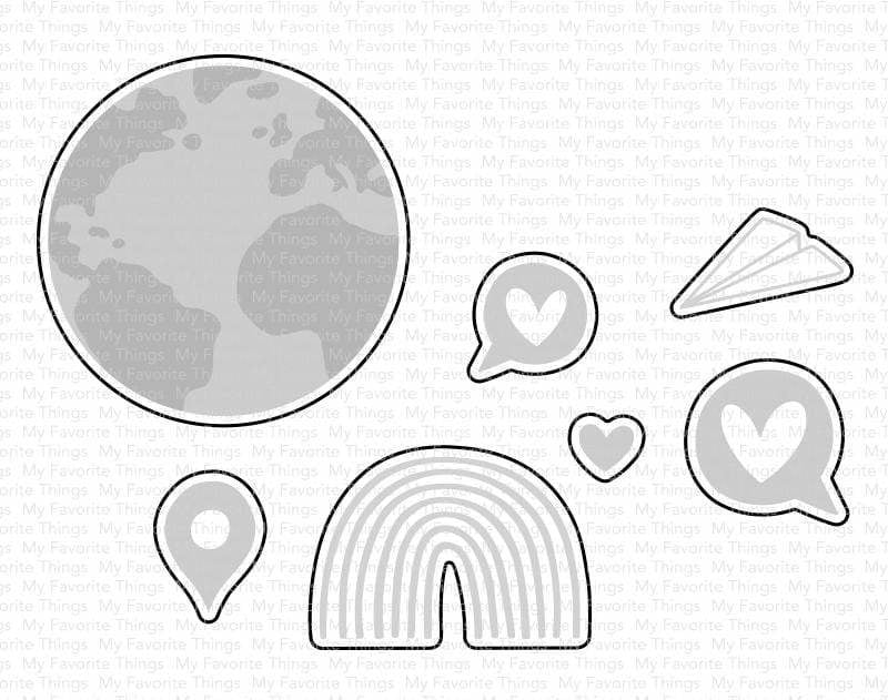 My Favorite Things - I Miss Your Hugs die set