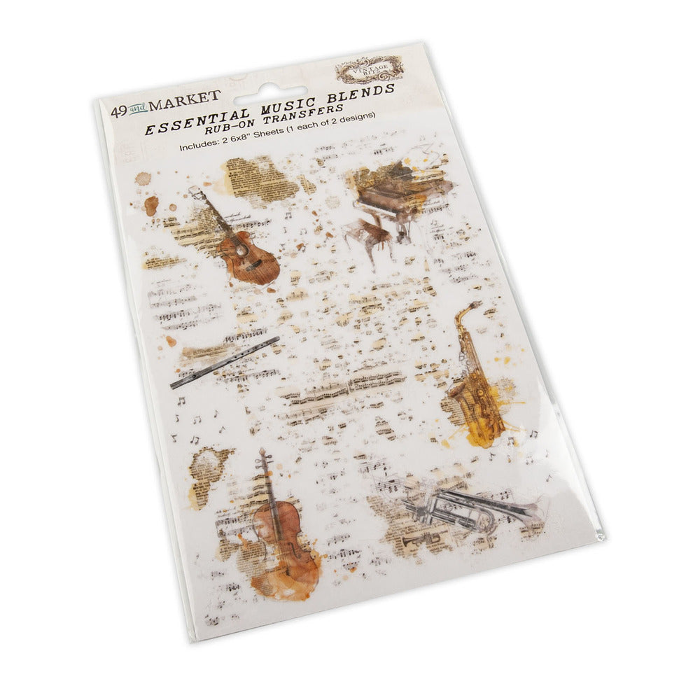 49 and Market - Essential Music Blends - Rub-On Transfers