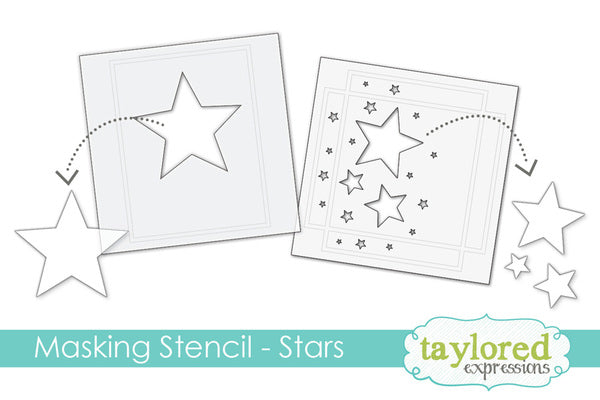 Taylored Expressions - 6x6 Masking Stencil - Stars