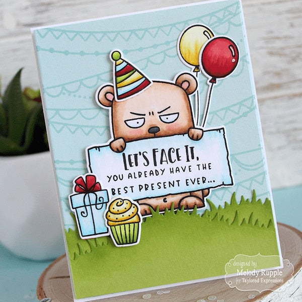 Taylored Expressions - Big Grumpy - Birthday die set