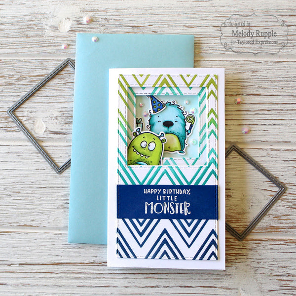 Taylored Expressions - Mini Slim Masking Stencil - Zig Zag