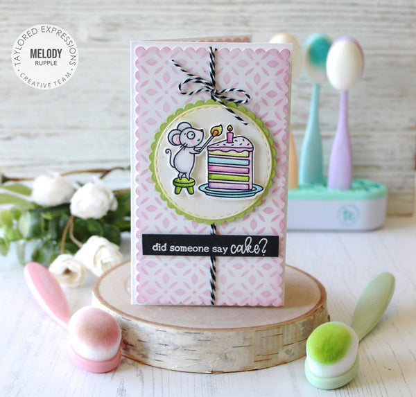 Taylored Expressions - Millie's Birthday Bash cling stamp set