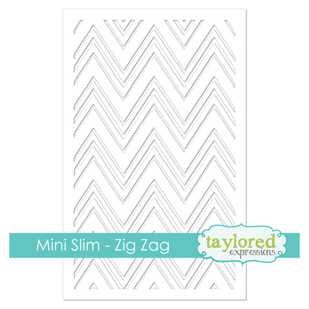 Taylored Expressions - Mini Slim Masking Stencil - Zig Zag