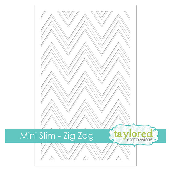 Taylored Expressions - Mini Slim Masking Stencil - Zig Zag