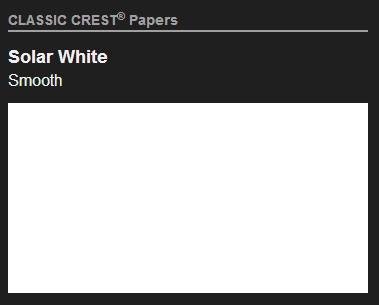 NEENAH SOLAR WHITE CLASSIC CREST 25 PACK