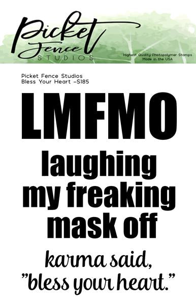 Picket Fence Studios - Bless Your Heart Stamp