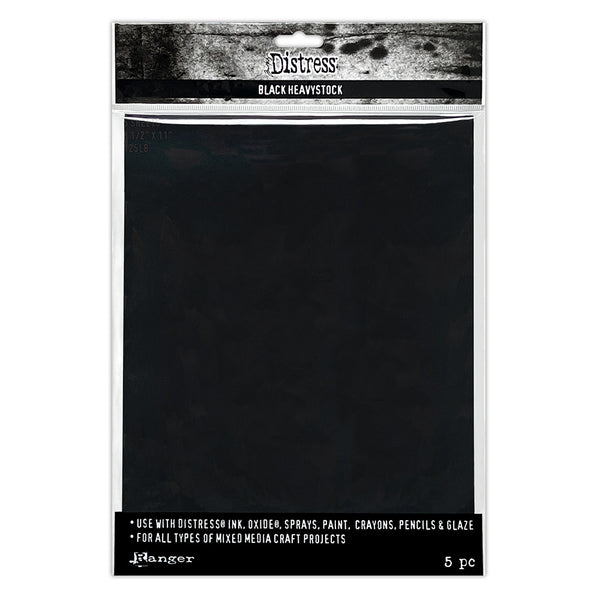 Ranger - Tim Holtz - Distress Black Heavystock - 8.5 x 11