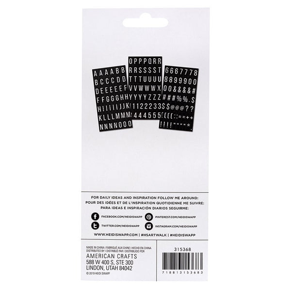 Heidi Swapp - Art Walk - Alpha Stickers
