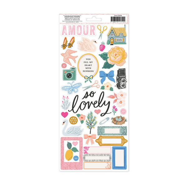 Maggie Holmes - Parasol - 6 x 12 Cardstock Stickers