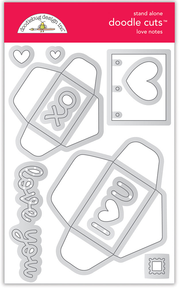 Doodlebug Design - Love Notes - Doodle Cuts die set
