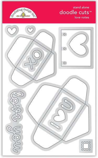 Doodlebug Design - Love Notes - Doodle Cuts die set