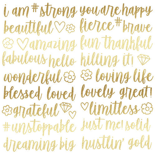 Simple Stories - I Am - Foam Stickers