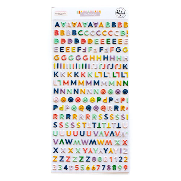 Pinkfresh Studio - The Best Day - Mini Puffy Alpha Stickers