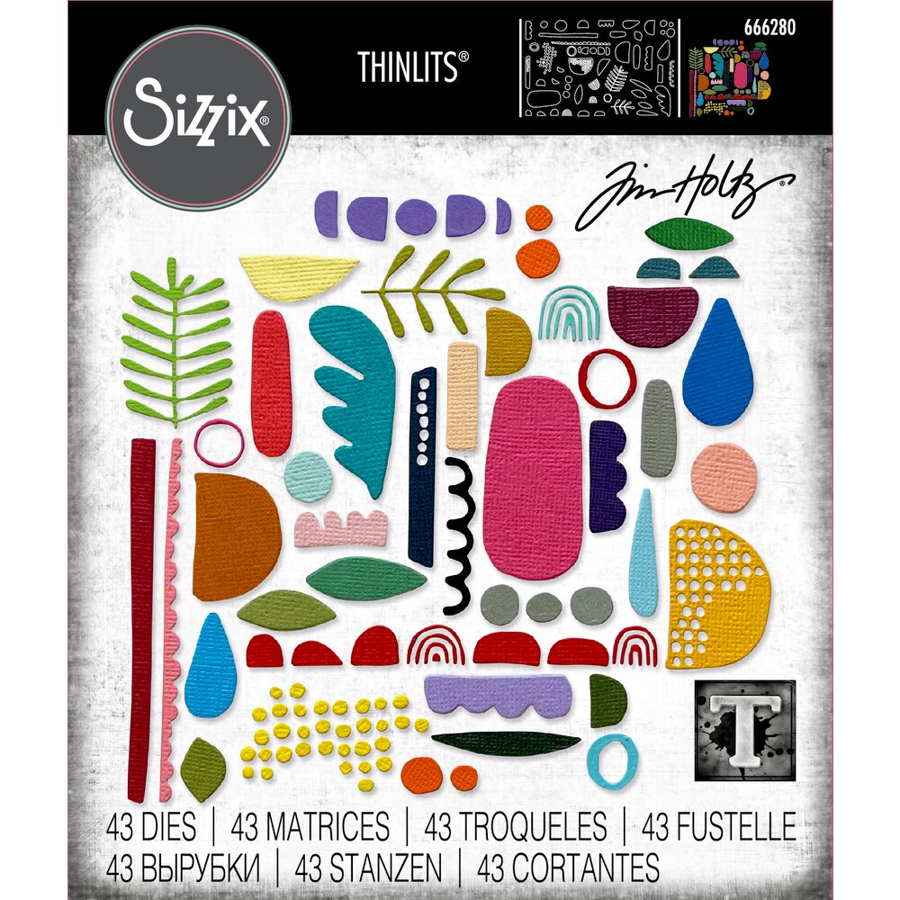 Sizzix - Tim Holtz - Abstract Elements die set