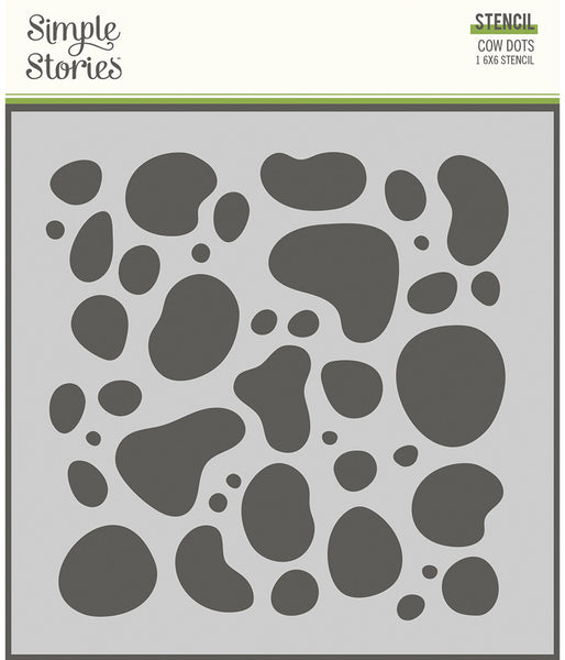 Simple Stories - Homegrown - Cow Dots stencil