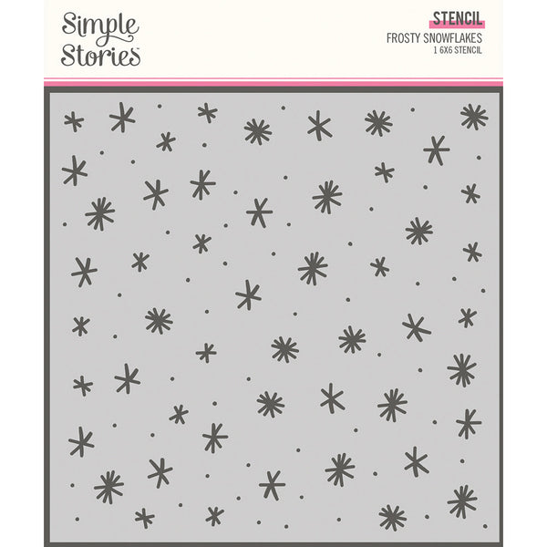 Simple Stories - Feelin' Frosty - Frosty Snowflakes stencil