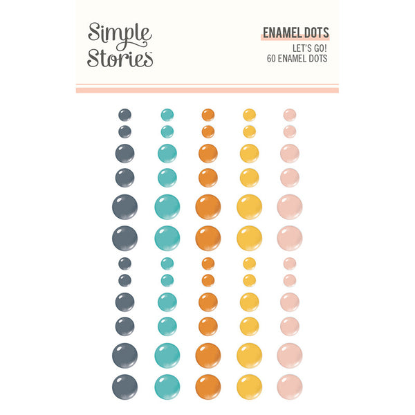 Simple Stories - Let's Go - Enamel Dots