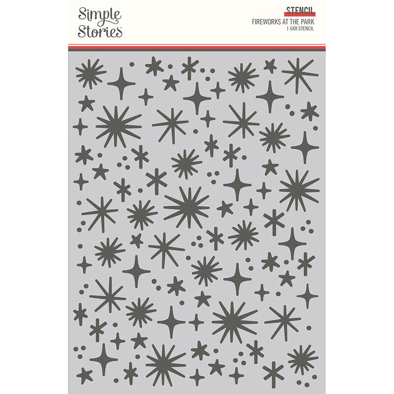 Simple Stories - Fun At The Park - Fireworks at the Park Stencil