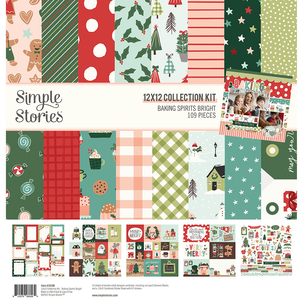 Simple Stories - Baking Spirits Bright - 12 x 12 Collection Kit