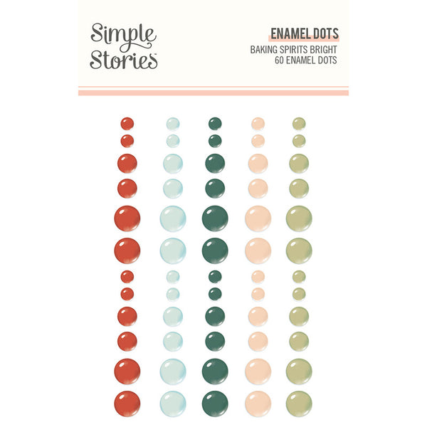 Simple Stories - Baking Spirits Bright - Enamel Dots