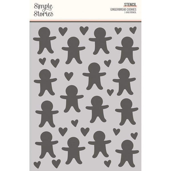 Simple Stories - Baking Spirits Bright - Gingerbread Cookies Stencil
