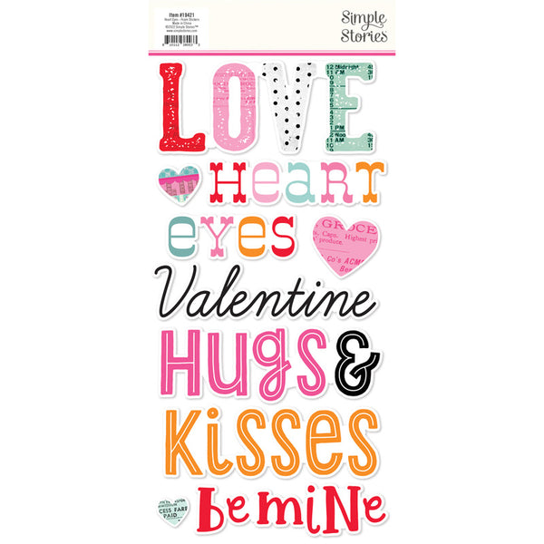 Simple Stories - Heart Eyes - Foam Stickers
