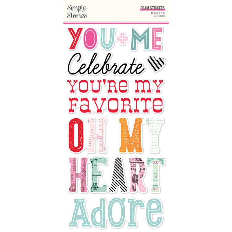 Simple Stories - Heart Eyes - Foam Stickers