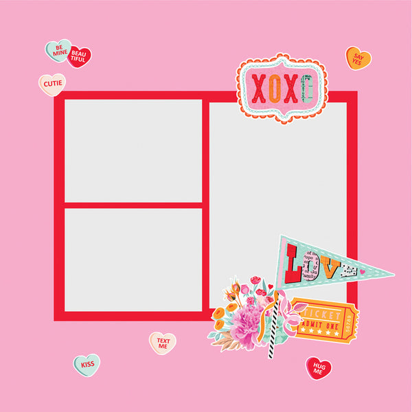 Simple Stories - Page Pieces - Heart Eyes