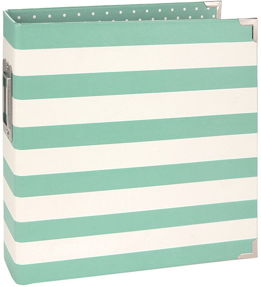 Simple Stories - 6x8 SNAP! Designer Binder - Robin's Egg Stripe