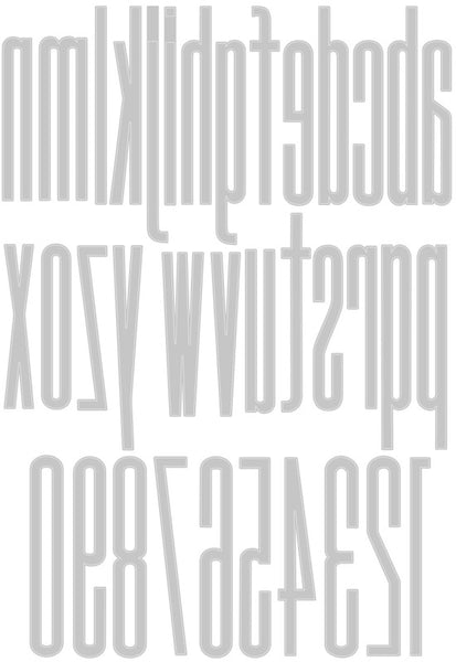 Sizzix - Tim Holtz - Alphanumeric Stretch Lower & Numbers die set