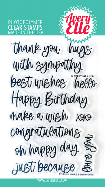 Avery Elle - More Sentiments stamp set