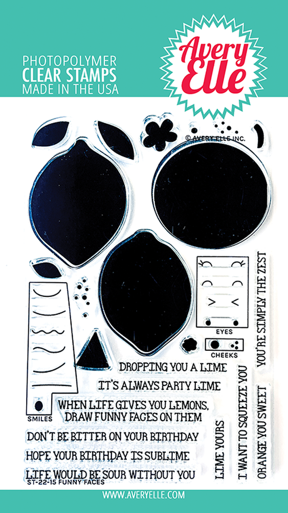 Avery Elle - Funny Faces stamp set