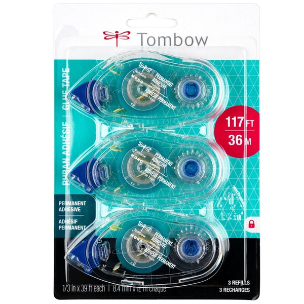 Tombow - Mono - Permanent Adhesive - REFILL 3pk